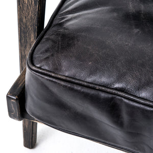 Brooks Lounge Chair - Ebony Black Wash