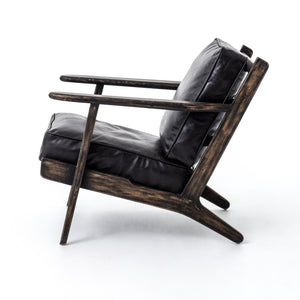 Brooks Lounge Chair - Ebony Black Wash