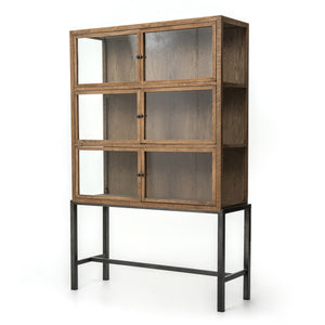 Spencer Curio Cabinet - Drifted Oak