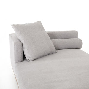 Brady Tete A Tete Chaise-Vail Silver