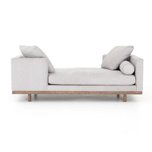 Brady Tete A Tete Chaise-Vail Silver