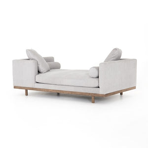 Brady Tete A Tete Chaise-Vail Silver