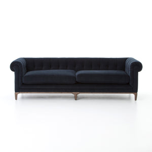 Griffon Chesterfield Tufted Sofa - Plush Navy