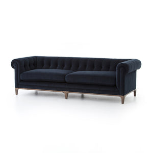 Griffon Chesterfield Tufted Sofa - Plush Navy
