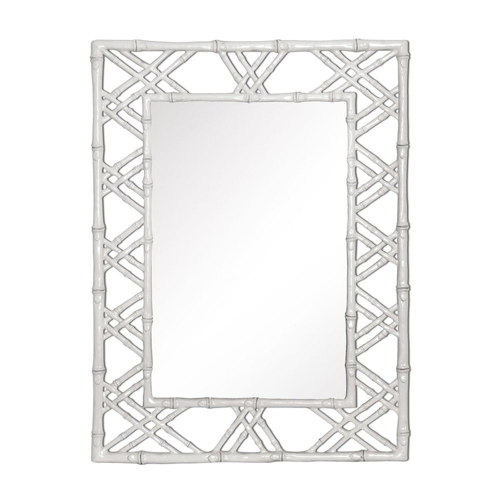 Lattice Mirror – White Lacquer | Claire Collection | Villa & House
