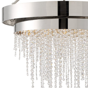 Clarksen 6 Light Polished Nickel Chandelier