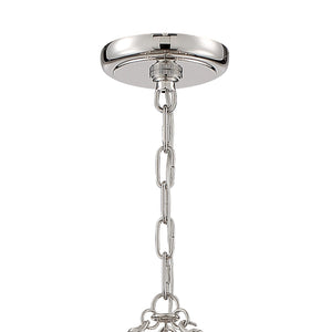 Clarksen 6 Light Polished Nickel Chandelier