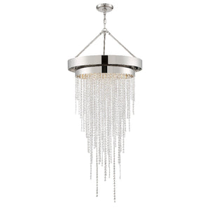 Clarksen 6 Light Polished Nickel Chandelier