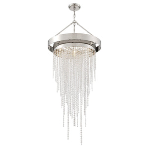 Clarksen 6 Light Polished Nickel Chandelier