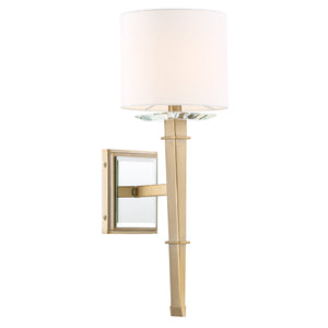Clifton 1 Light Aged Brass Wall Mount