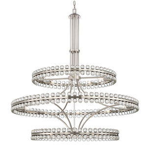 Clover 24 Light Aged Brass Chandelier