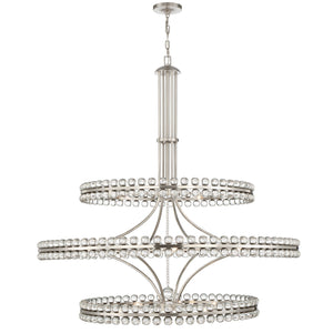 Clover 24 Light Aged Brass Chandelier