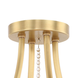 Clover 4 Light Aged Brass Ceiling Mount
