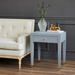 1-Drawer Side Table in Gray | Claudette Collection | Villa & House