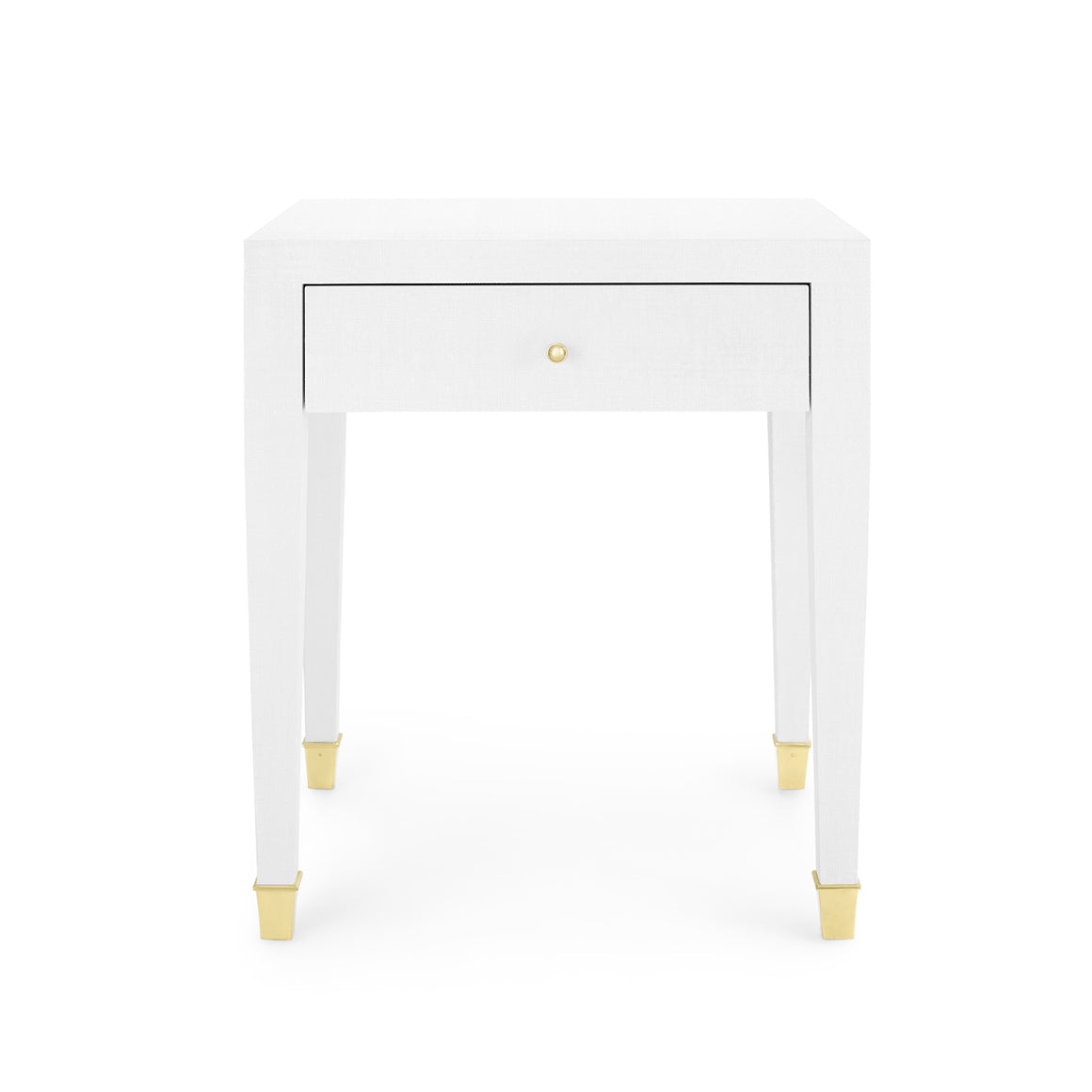 1-Drawer Side Table in White | Claudette Collection | Villa & House