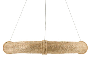 Portmeirion Chandelier - Satin Black/Abaca Rope