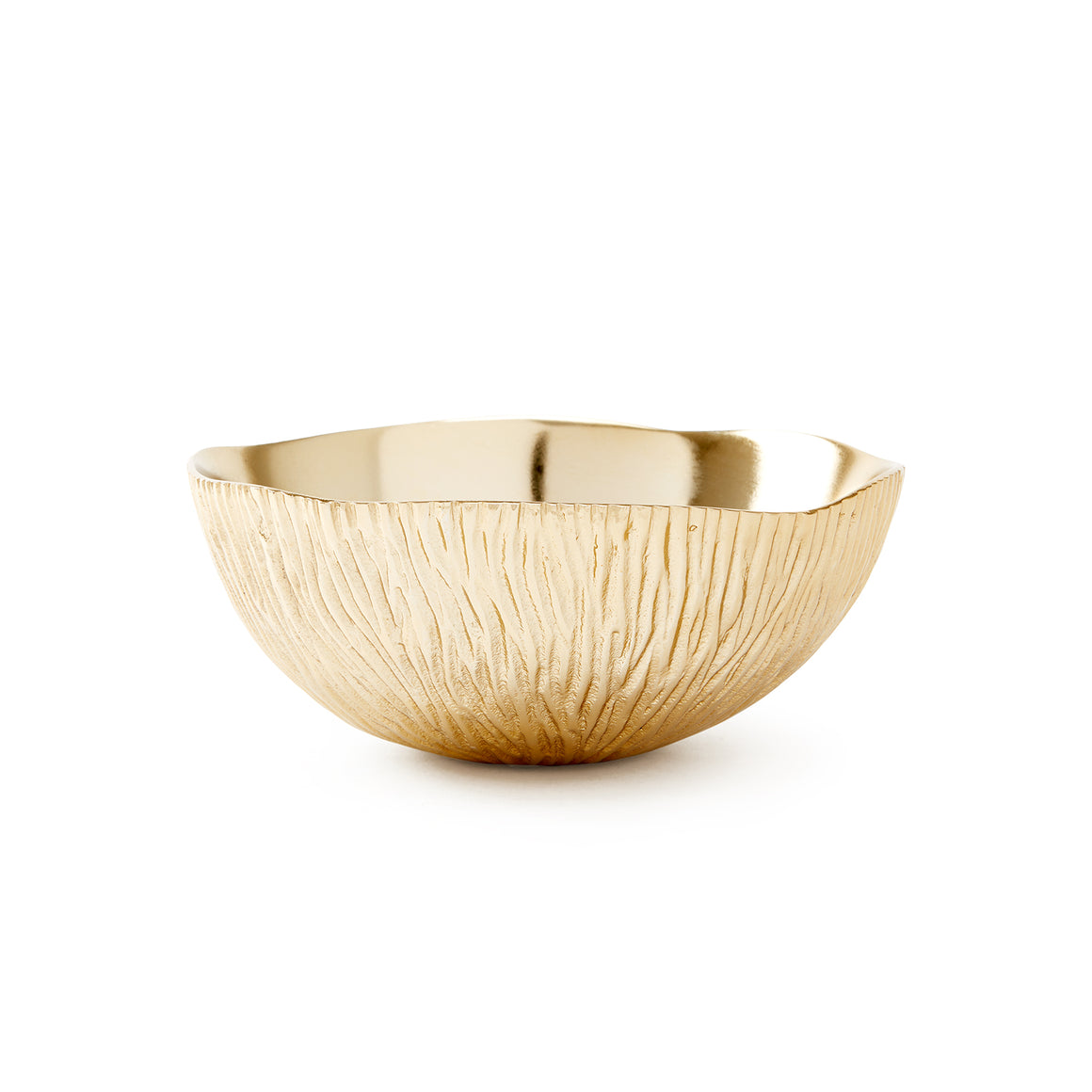 Medium Bowl in Brass Finish | Coral Collection | Villa & House