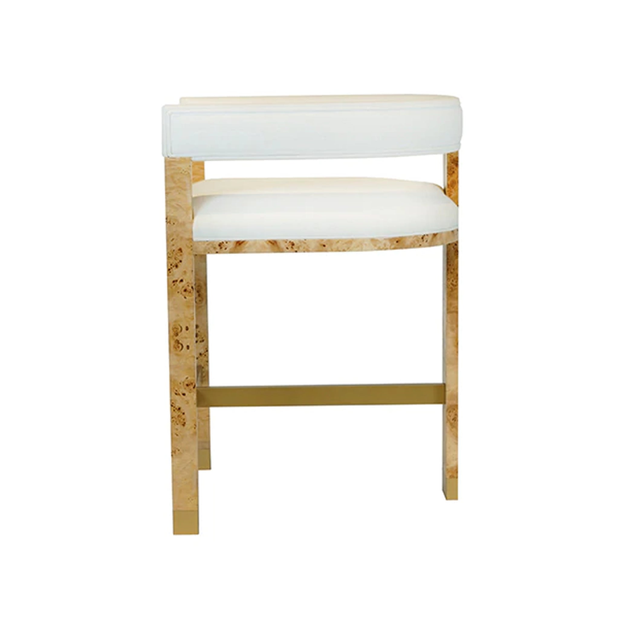 Worlds Away Cruise Counter Stool - Burlwood