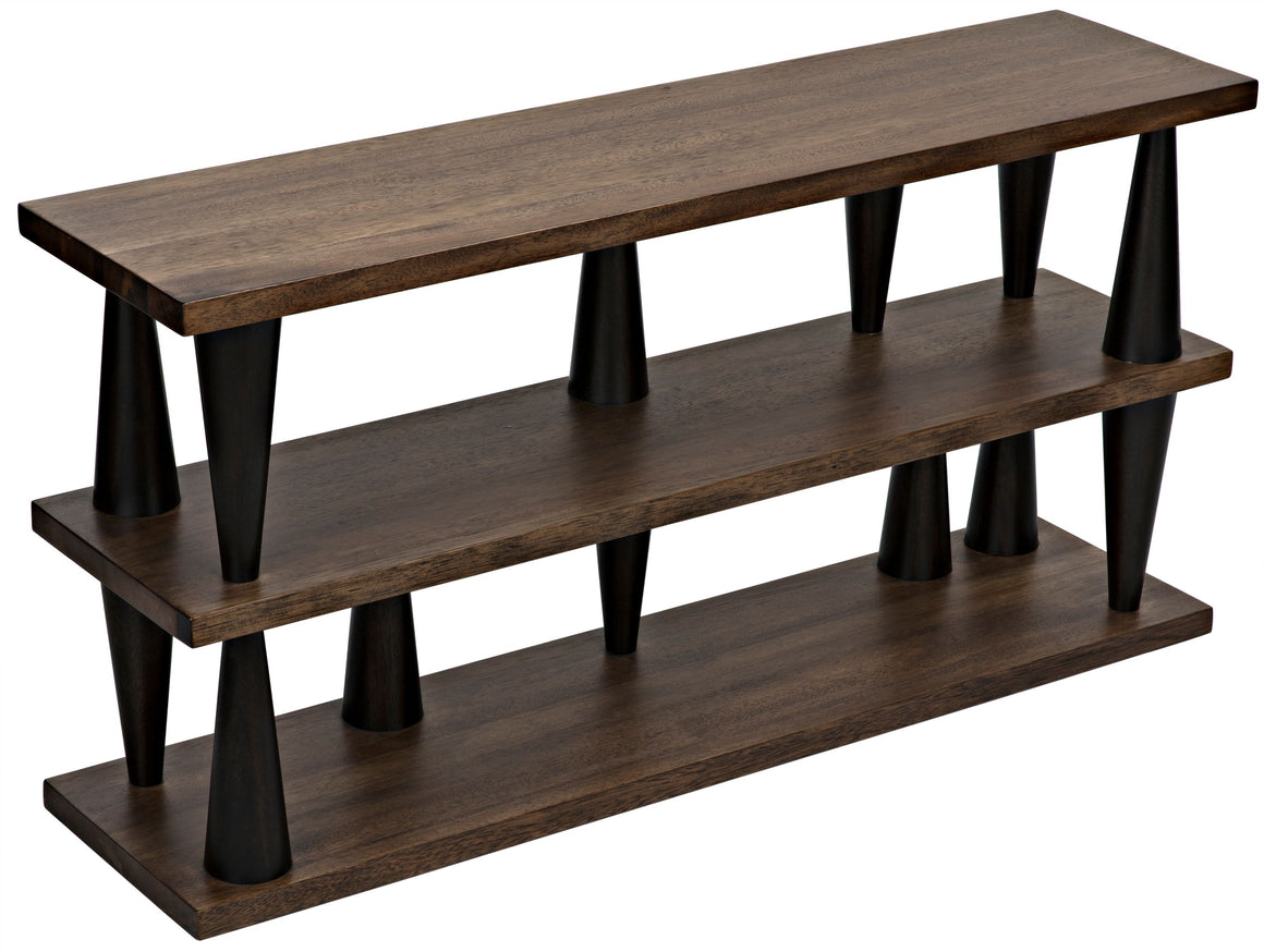 Mood Console - Ebony and Dark Walnut