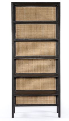 CAPRICE LARGE BOOKSHELF-BLACK WASH MANGO