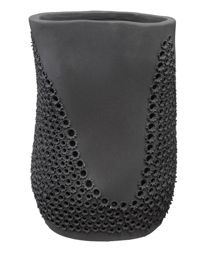 Moonrise Vase -  Matte Black Porcelain