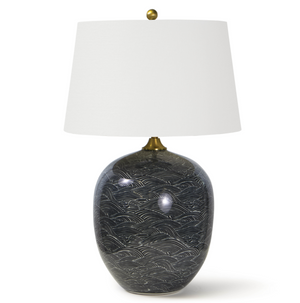 Harbor Ceramic Table Lamp (Black)