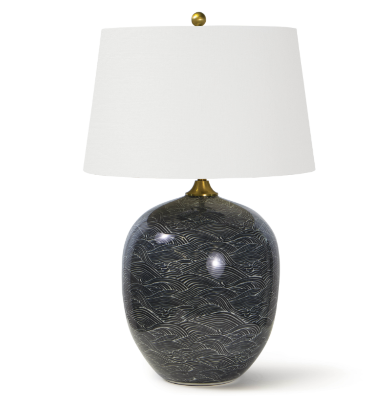 Harbor Ceramic Table Lamp (Black)