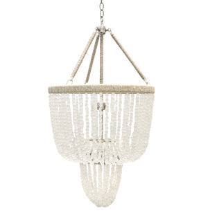 Carmen Beaded Chandelier – Frost Recycled Glass Beads