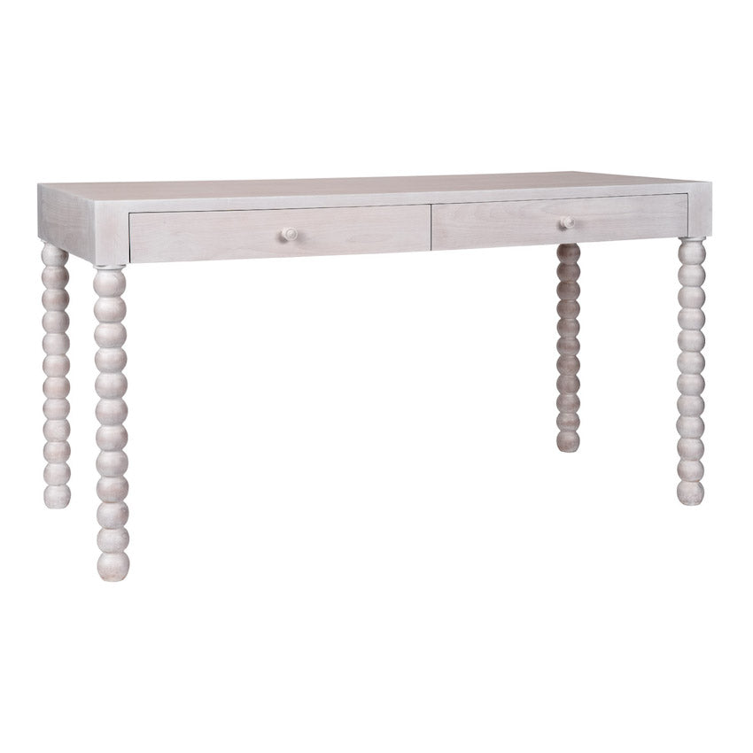 Clarke Two Drawer Writing Desk with Turned Legs