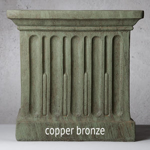 Large Cast Stone Ridged Bowl Fountain - Alpine Stone (Additional Patinas Available)