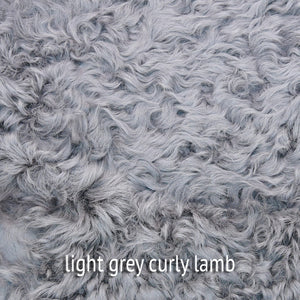 Key West Metal Bench - Salt & Pepper Curly Lamb (Additional sizes, metals and colors available)