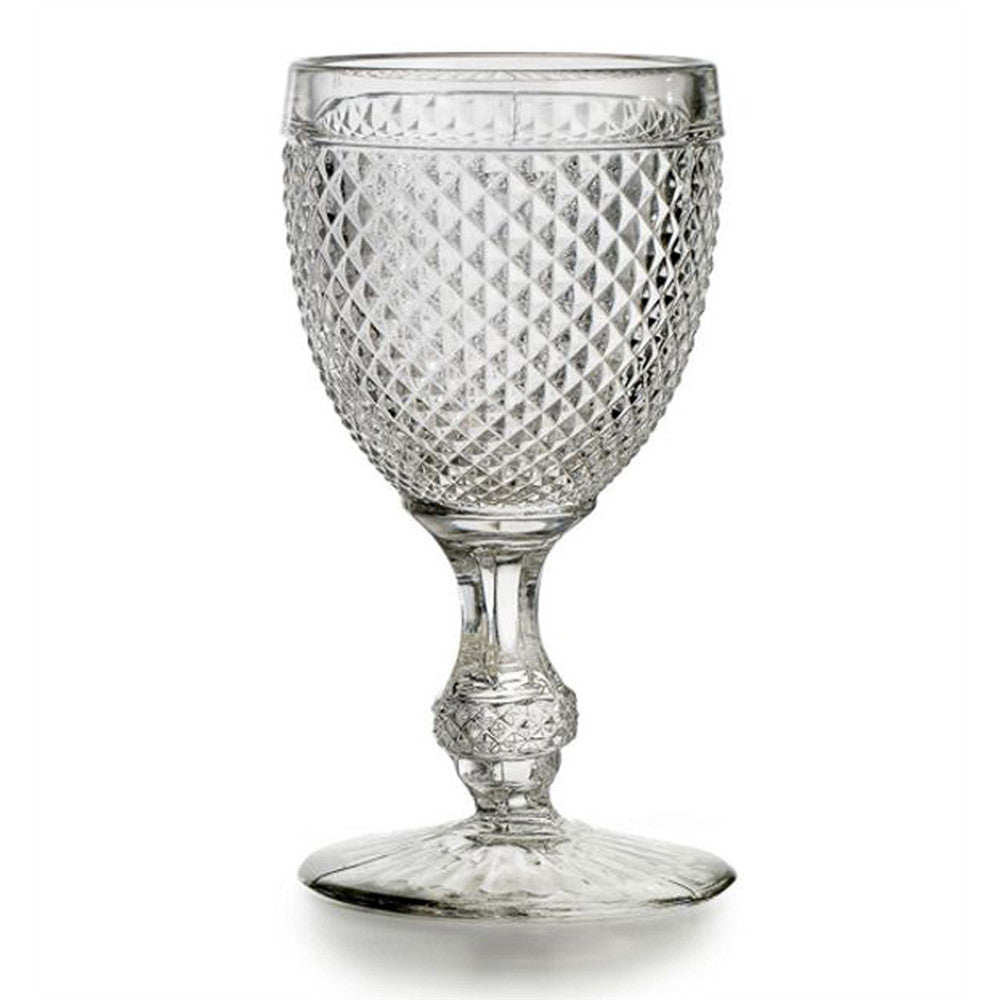 Cut Stemmed Water Goblets - Clear (Set of 4)