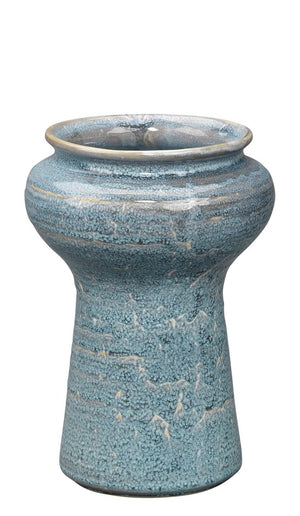 Snorkel Vases in Blue Reactive Glaze (Set of 2)