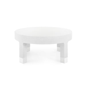 Round Coffee Table in White | Dakota Collection | Villa & House
