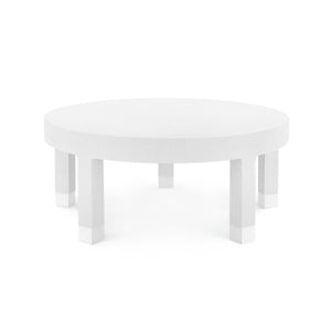 Large Round Coffee Table in White | Dakota Dakota