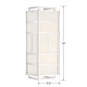 Libby Langdon For Crystorama Danielson 2 Light Polished Nickel Wall Mount