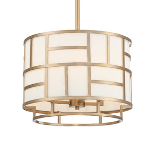 Libby Langdon For Crystorama Danielson 4 Light Vibrant Gold Chandelier