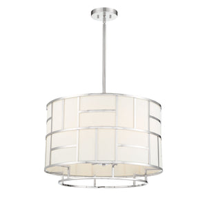 Libby Langdon For Crystorama Danielson 6 Light Polished Nickel Chandelier