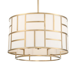 Libby Langdon For Crystorama Danielson 6 Light Vibrant Gold Chandelier