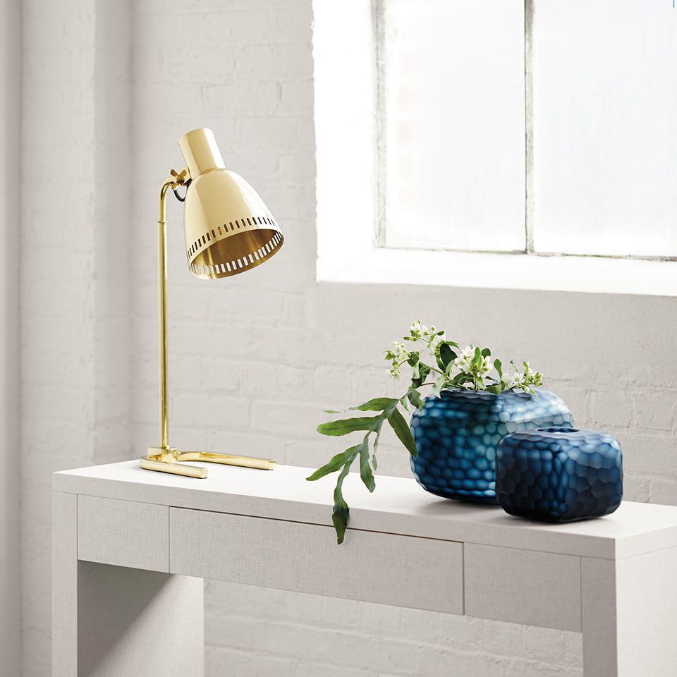 Table Lamp Brass Darlene Collection Villa House Scenario Home