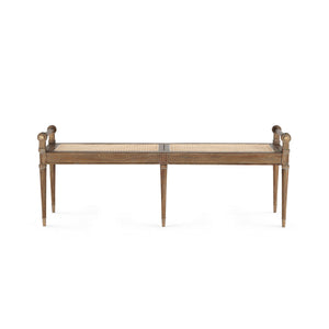 Driftwood Cape Mahogany Bench | Paris Collection | Villa & House
