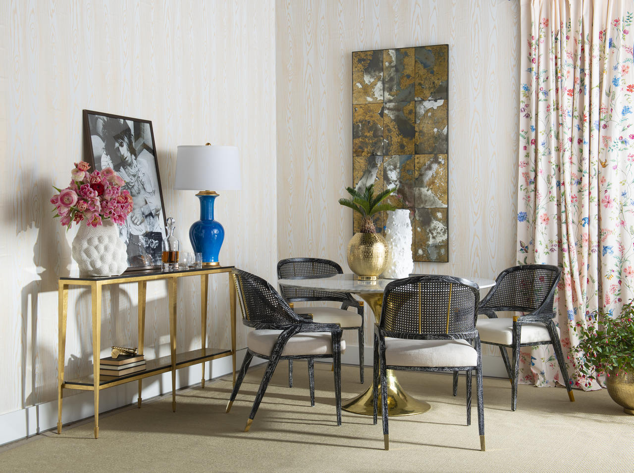 Medium Cache Pot in Brass Finish | Mali Collection | Villa & House