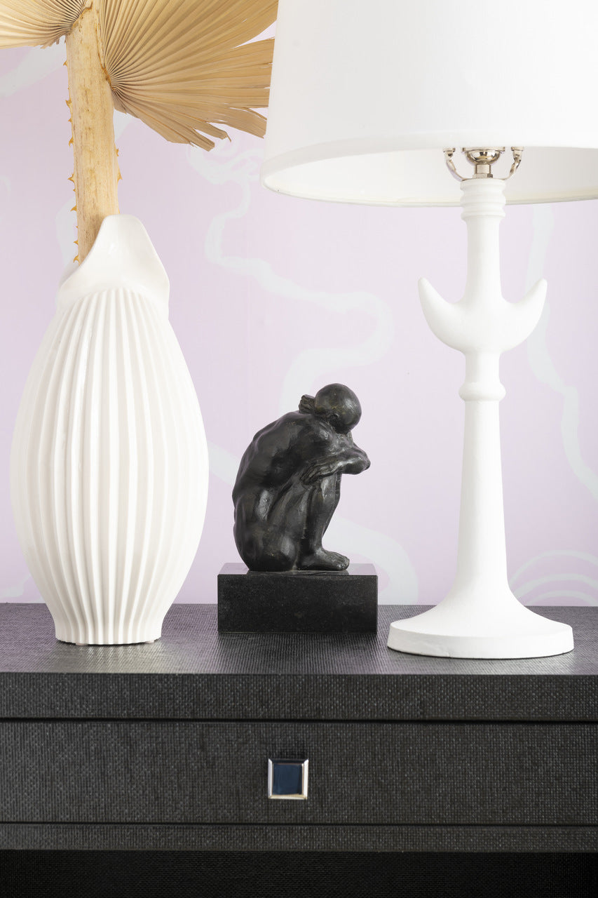 Handcrafted Blanc de Chine Porcelain Vase - White | Agrippa Collection | Villa & House