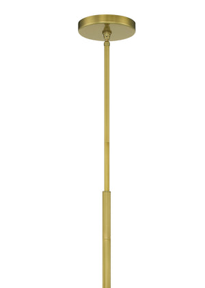 Dante 6 Light Aged Brass Chandelier