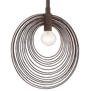 Doral 1 Light Forged Bronze Pendant