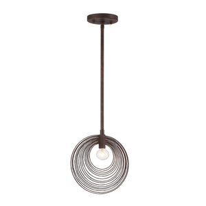 Doral 1 Light Forged Bronze Pendant