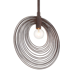 Doral 1 Light Forged Bronze Pendant