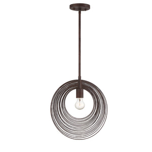 Doral 1 Light Forged Bronze Pendant