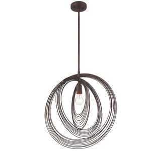 Doral 1 Light Forged Bronze Pendant