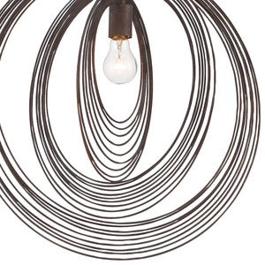 Doral 1 Light Forged Bronze Pendant